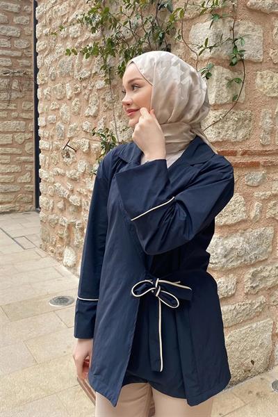 ARABİYELİ CEKET 9-51607  - LACİVERT
