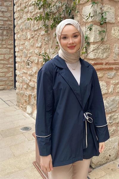 ARABİYELİ CEKET 9-51607  - LACİVERT