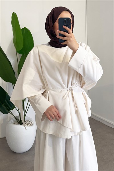 Asimetrik Vual Takım - Ekru