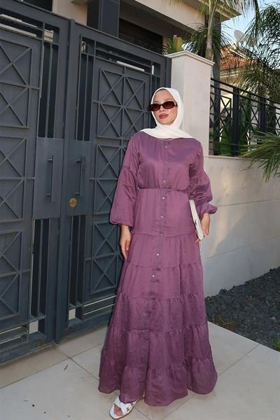 ASTARLI VUAL ELBİSE 31-3341 - MÜRDÜM