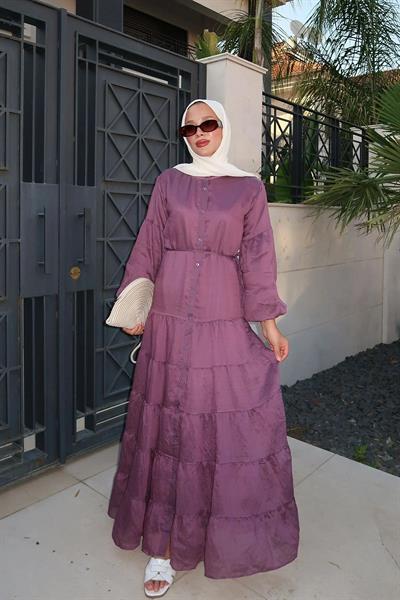 ASTARLI VUAL ELBİSE 31-3341 - MÜRDÜM