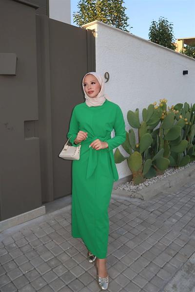 Baglamalı Elbise 4-6680- BENETTON