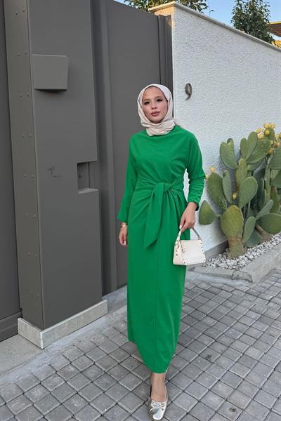 Baglamalı Elbise 4-6680- BENETTON