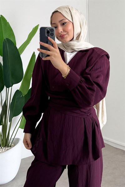 Bağlamalı Takım  - Bordo