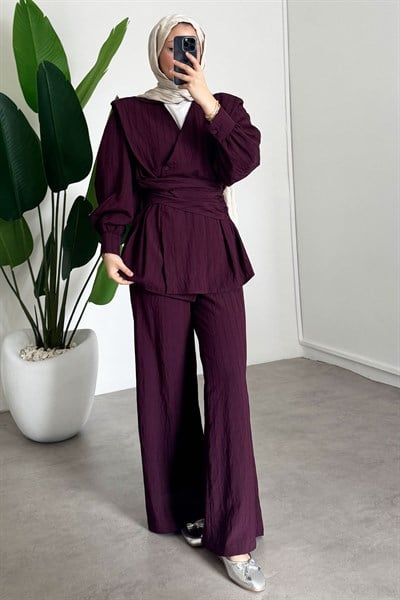 Bağlamalı Takım  - Bordo