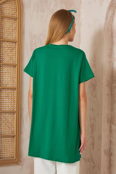 Basıc Kısa Kol T-shirt 4-6688 - YEŞİL