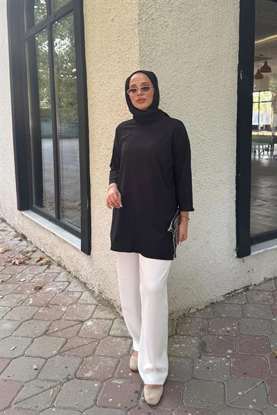 Basıc  T-shirt 4-6694- SİYAH