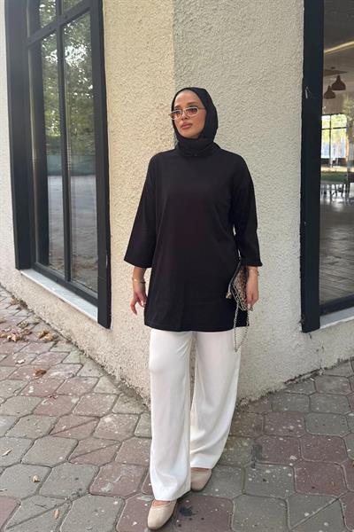 Basıc  T-shirt 4-6694- SİYAH