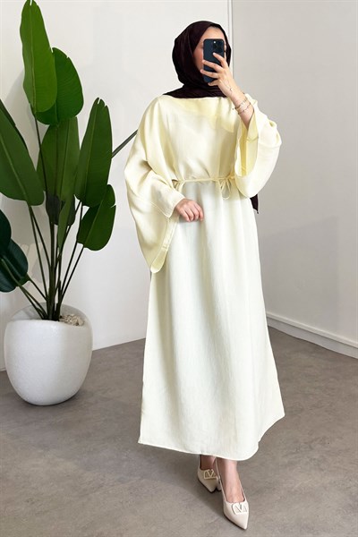 Biyeli Elbise - Sarı