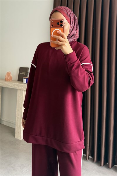 Biyeli Oyşh Takım - Bordo