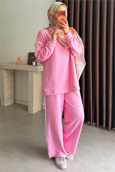 Biyeli Oyşh Takım - Pembe
