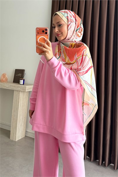 Biyeli Oyşh Takım - Pembe