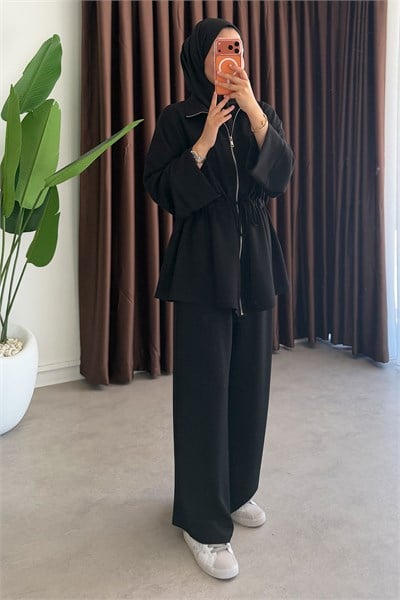 Biyeli Oysh Takım - Siyah