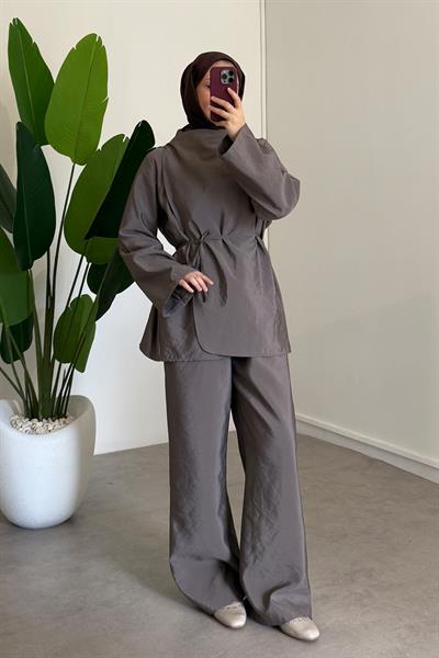 Biyeli Paraşut Takım - Toprak