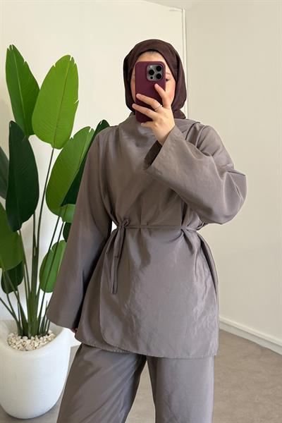 Biyeli Paraşut Takım - Toprak