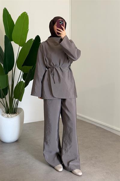 Biyeli Paraşut Takım - Toprak