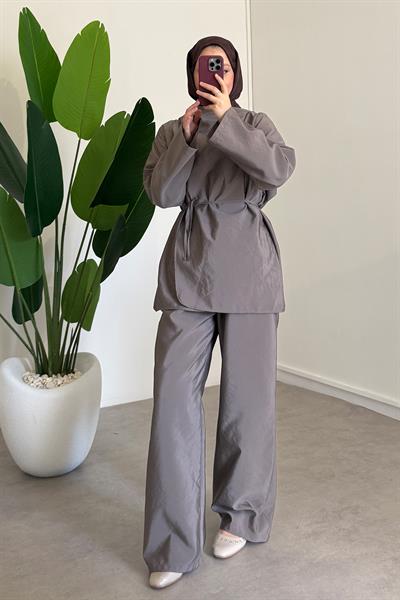 Biyeli Paraşut Takım - Toprak