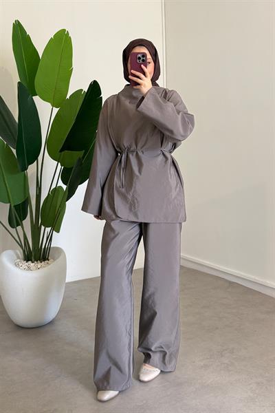 Biyeli Paraşut Takım - Toprak