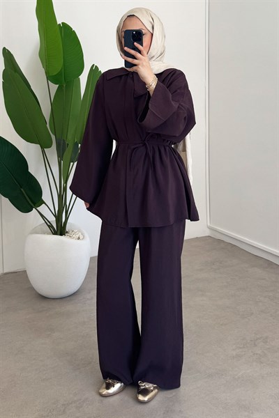 Biyeli Patlı Takım - Mürdüm