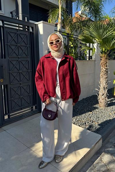 BOMBER CEKET 31-4008 - BORDO