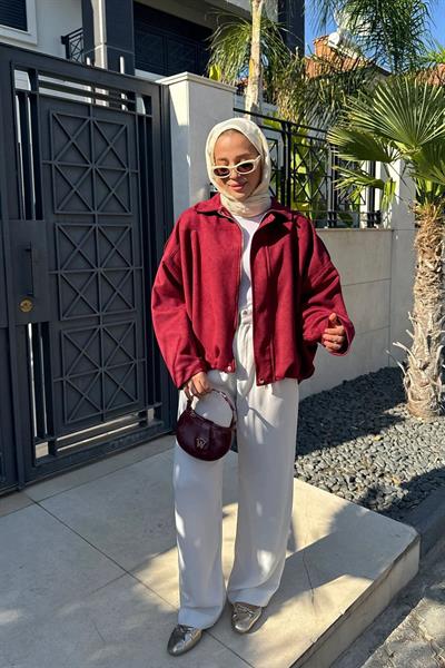 BOMBER CEKET 31-4008 - BORDO