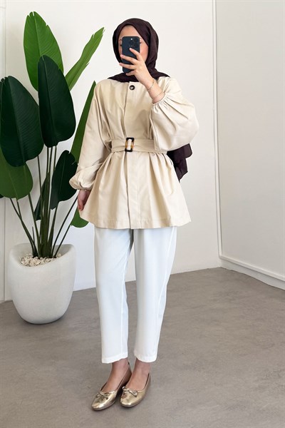 Bomber Trençkot - Bej