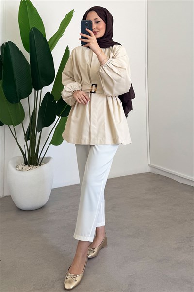 Bomber Trençkot - Bej