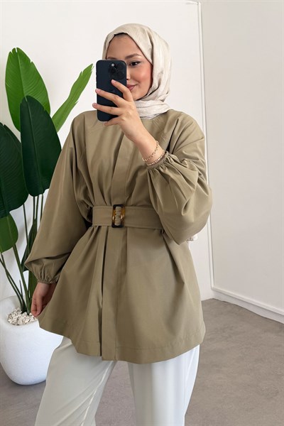 Bomber Trençkot - Haki Yeşil