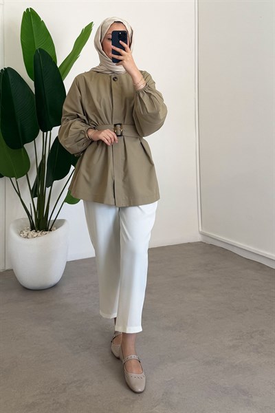 Bomber Trençkot - Haki Yeşil