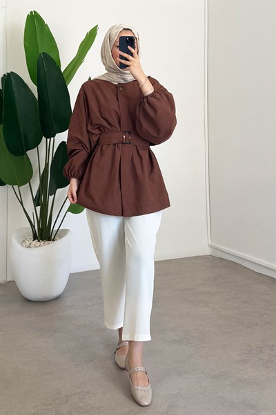 Bomber Trençkot - Taba