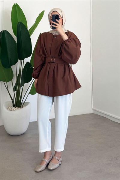 Bomber Trençkot - Taba