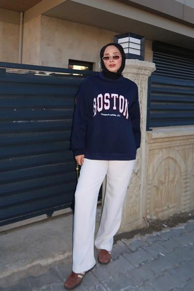 Boston Sweathırt 4-6820 - LACİVERT