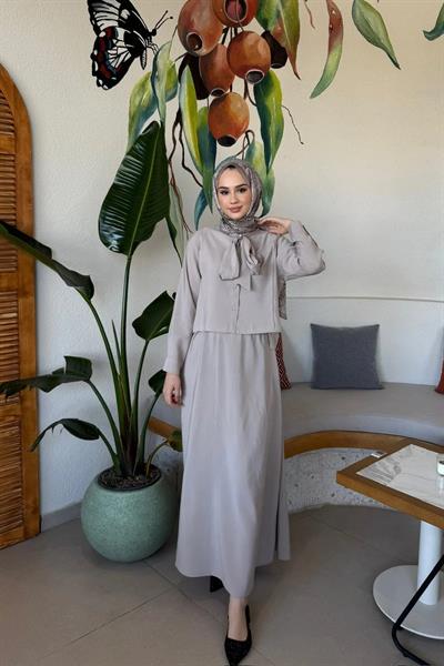 BROŞLU TAKIM 9-15811 - BEJ