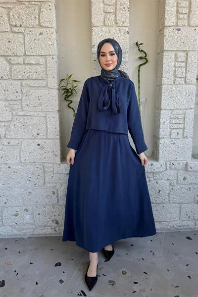 BROŞLU TAKIM 9-15811 - LACİVERT
