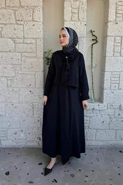 BROŞLU TAKIM 9-15811 - SİYAH