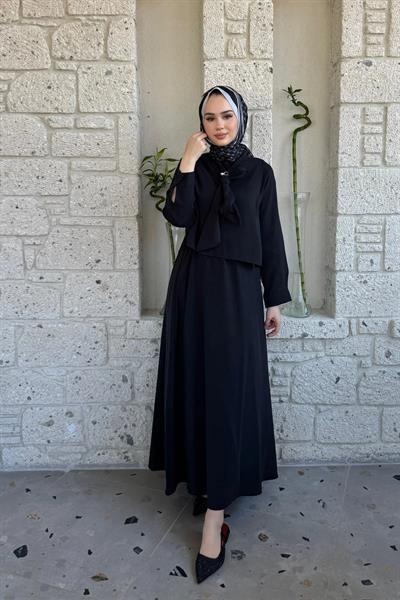 BROŞLU TAKIM 9-15811 - SİYAH