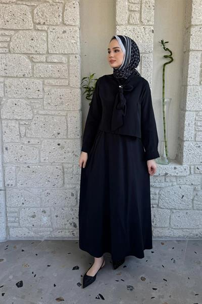 BROŞLU TAKIM 9-15811 - SİYAH