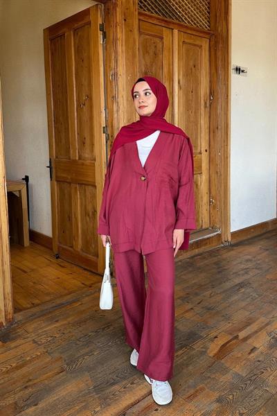 CEKETLİ TAKIM 9-51815 - BORDO