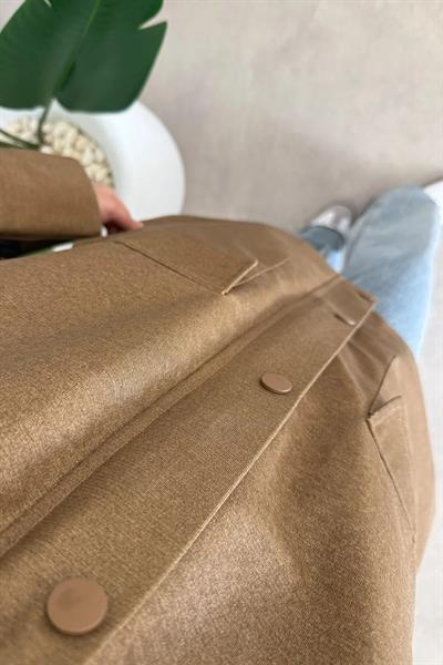 CEPLİ ASTARLI CEKET 31-2292  - CAMEL