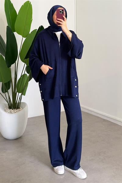 Çıtçıtlı Oyşo Takım - Lacivert