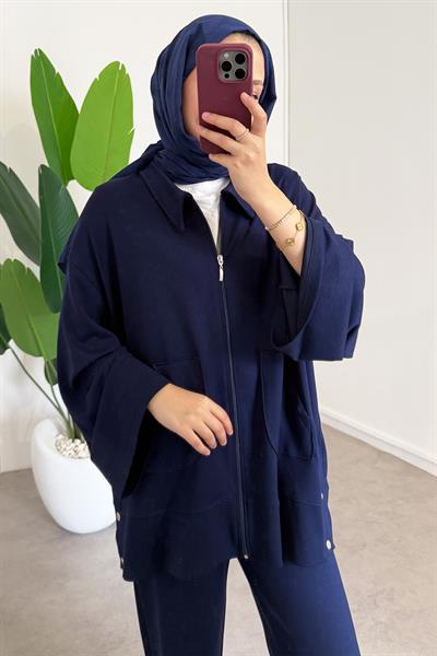 Çıtçıtlı Oyşo Takım - Lacivert