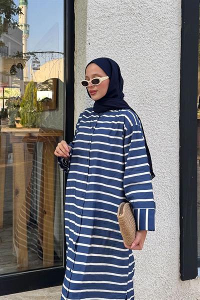 ÇİZGİLİ POPLİN GÖMLEK 9-51518 -LACİ