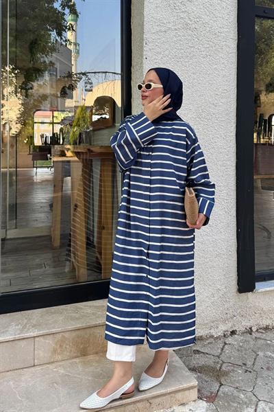 ÇİZGİLİ POPLİN GÖMLEK 9-51518 -LACİ