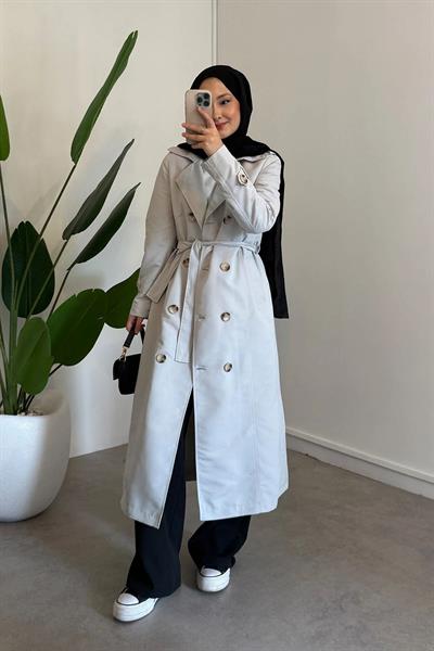 Classıc Trençkot 4-2424 - GRİ