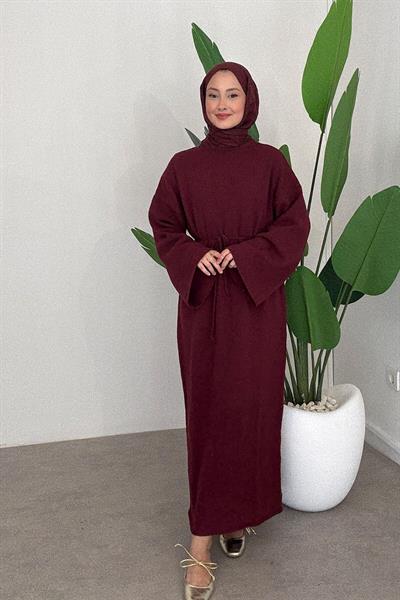 CRAS TRİKO ELBİSE 67-1903 - BORDO