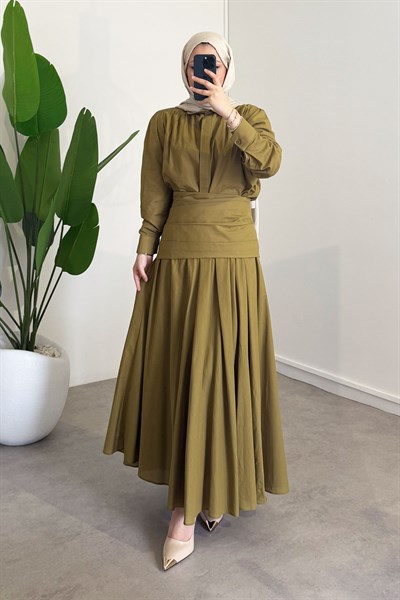 Detay Etekli Takım - Olive