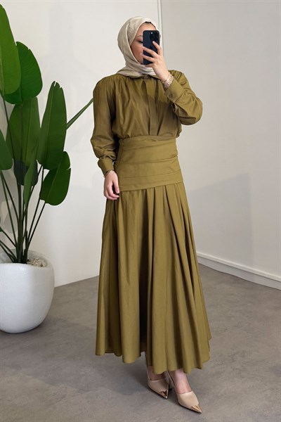 Detay Etekli Takım - Olive