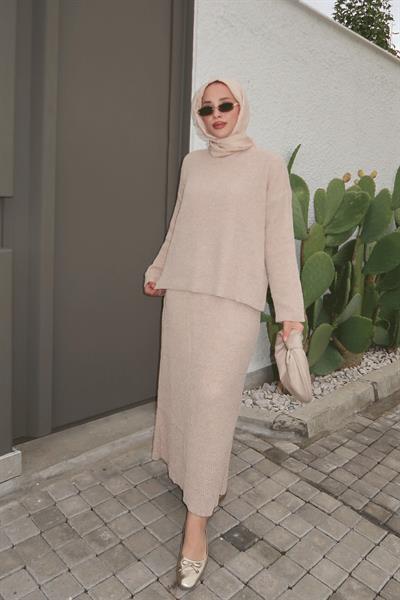 ETEKLİ TRİKO TAKIM 31-1510 - BEJ