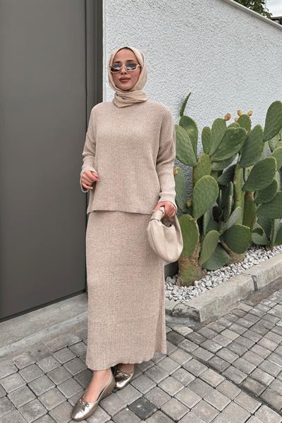 ETEKLİ TRİKO TAKIM 31-1510 - BEJ