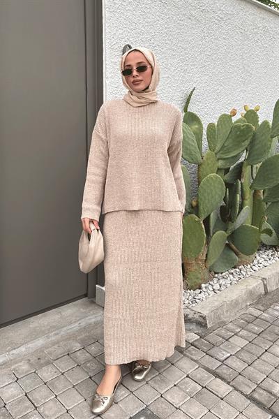 ETEKLİ TRİKO TAKIM 31-1510 - BEJ